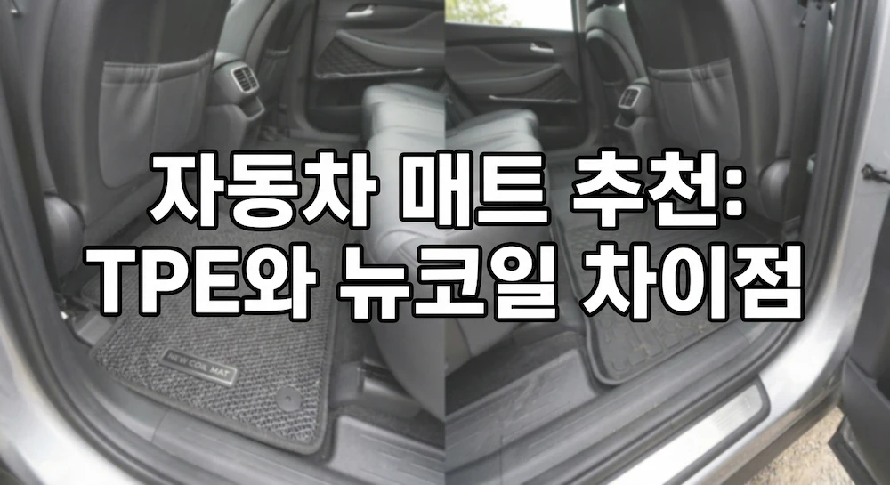 자동차매트 비교 TPE와 뉴코일 차이점